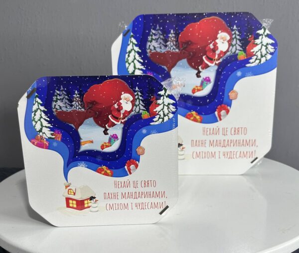 photo_2025-11-21_14-45-53 Подарункова коробка дерев'яна різдвяна новорічна 29*29*10 квадратна велика