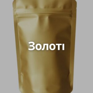 Дой пак 14*24 см на 200 г без вікна зіп коричневий фольгований Металік